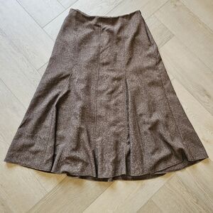 Brown vintage midi skirt